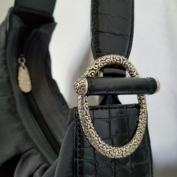 Brighton Nylon and Leather Shoulder Bag - Picture 4 of 8